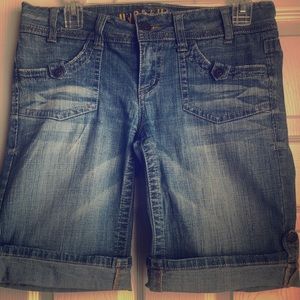 Denim Bermuda Shorts
